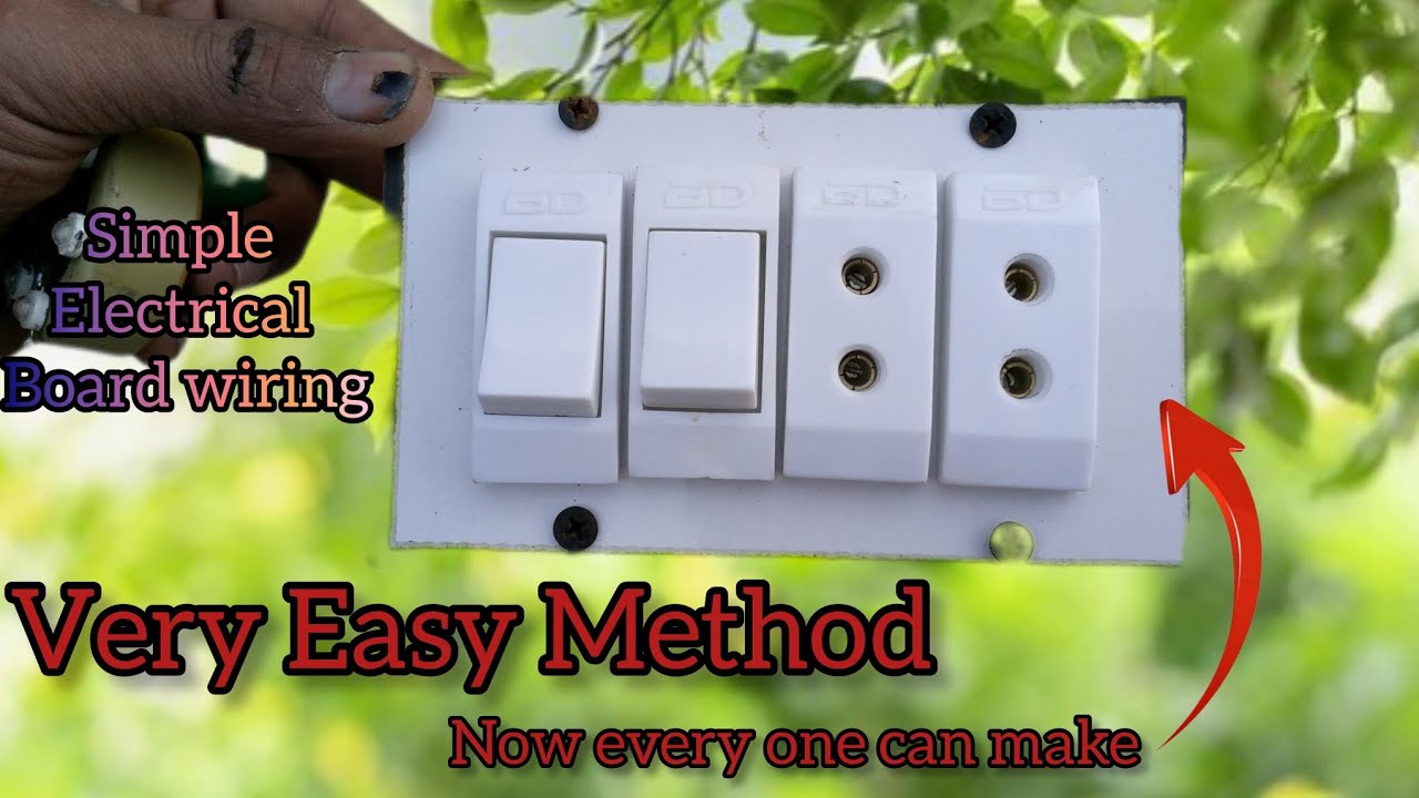 How to make a simple Electrical Board at home💯✅||All Wiring Details||Now anyone can make