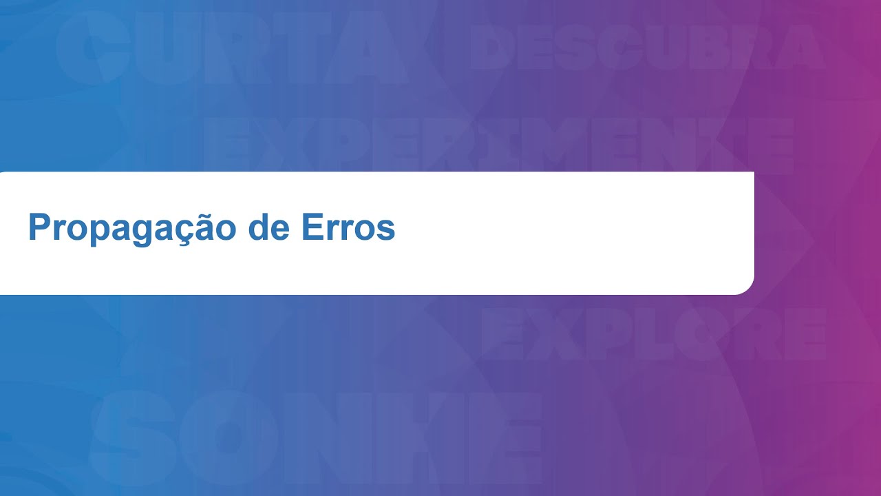 Propagação de Erros