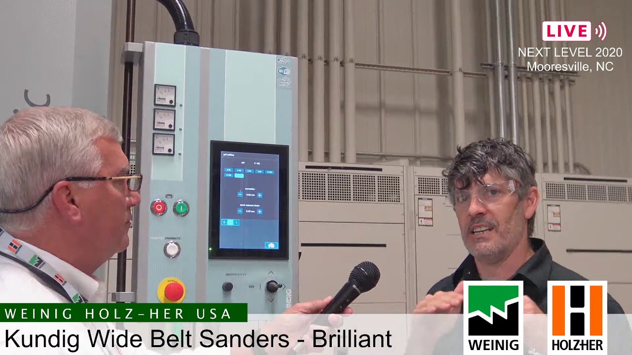Sanding with the Kundig Brilliant Wide Belt Sander (Live Oct 15, 2020)