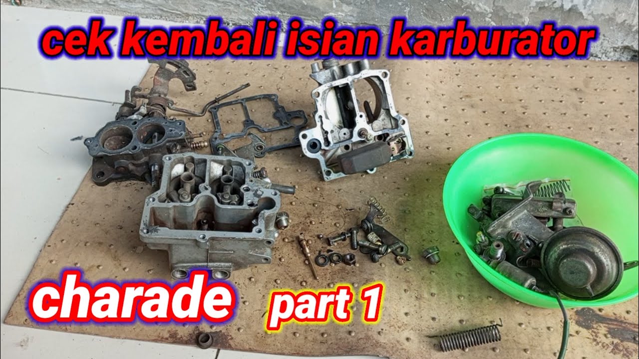 как разобрать карбюратор Daihatsu Charade
