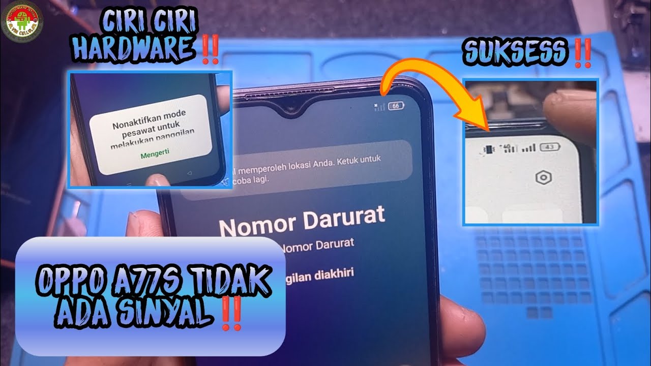 OPPO A77s TIDAK ADA SINYAL,ANALISA,REHOT,GANTI IC WTR2965,DONE‼️
