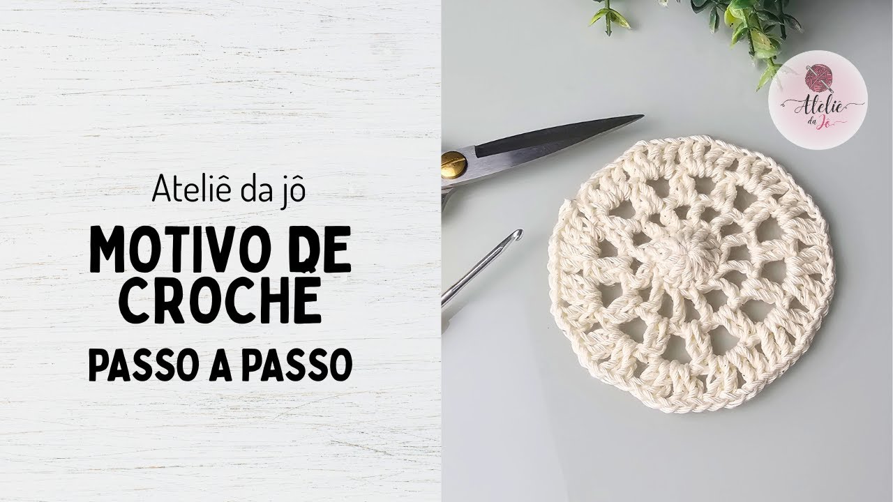 Motivo de crochê  - N°11 - Passo a passo