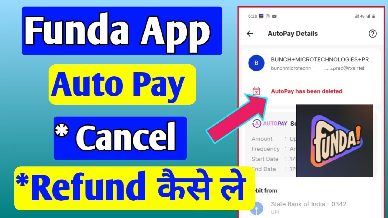 Funda app AutoPay Cancel kaise kare | Refund kaise le 