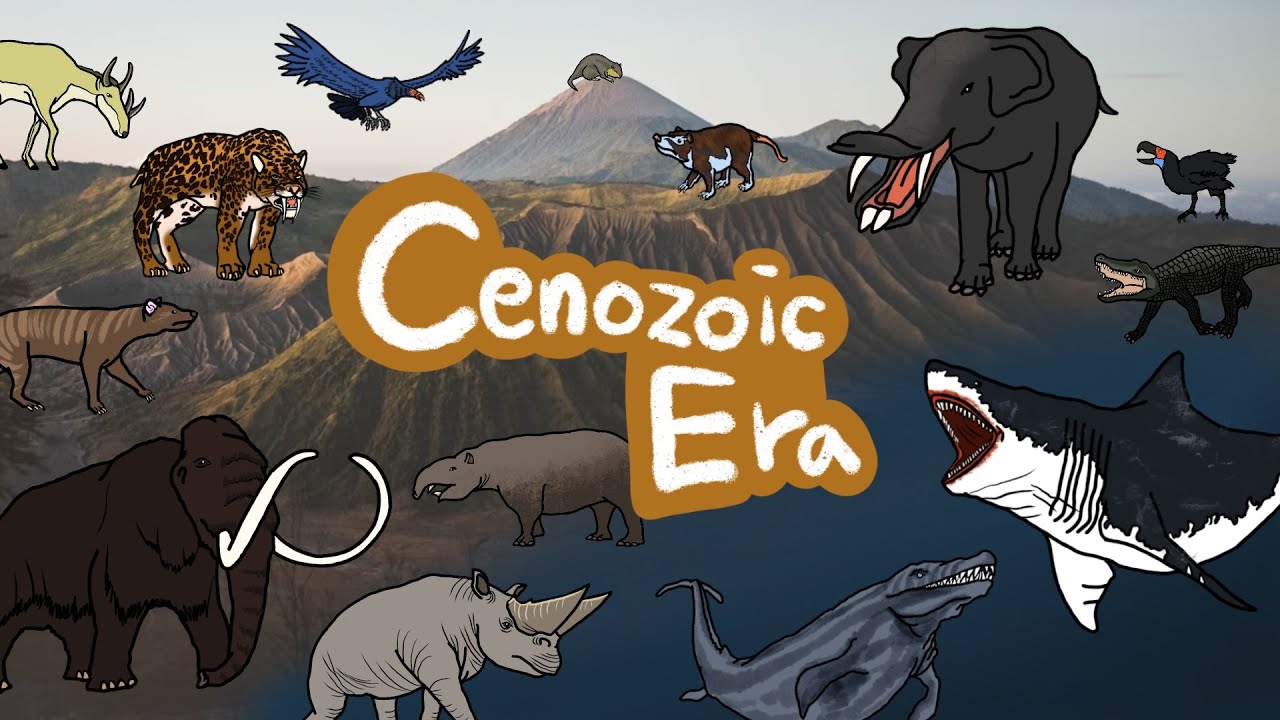 Cenozoic era animals | What kind of animals lived after dinosaurs ? | Kids Draw