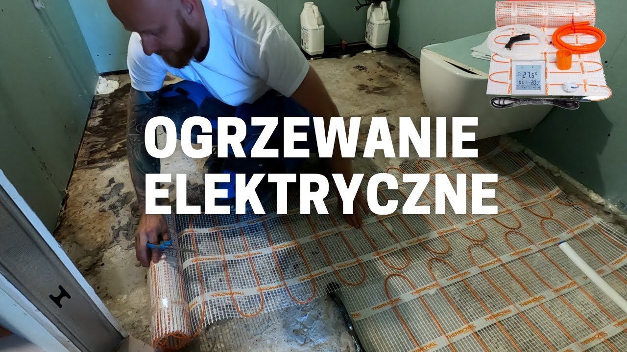 Mata grzewcza w łazience-elektryczne ogrzewanie podłogi