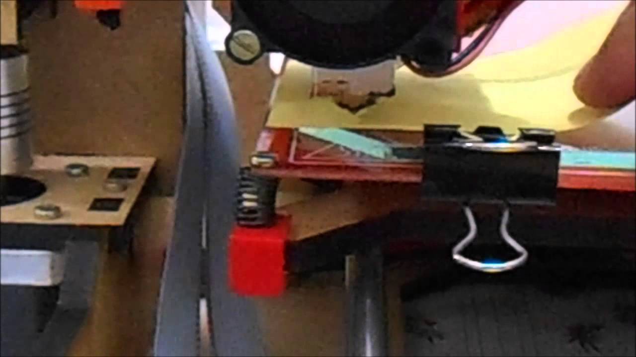 IMPRESSORA 3D - Nivelamento da mesa - www.reprap3d.com.br