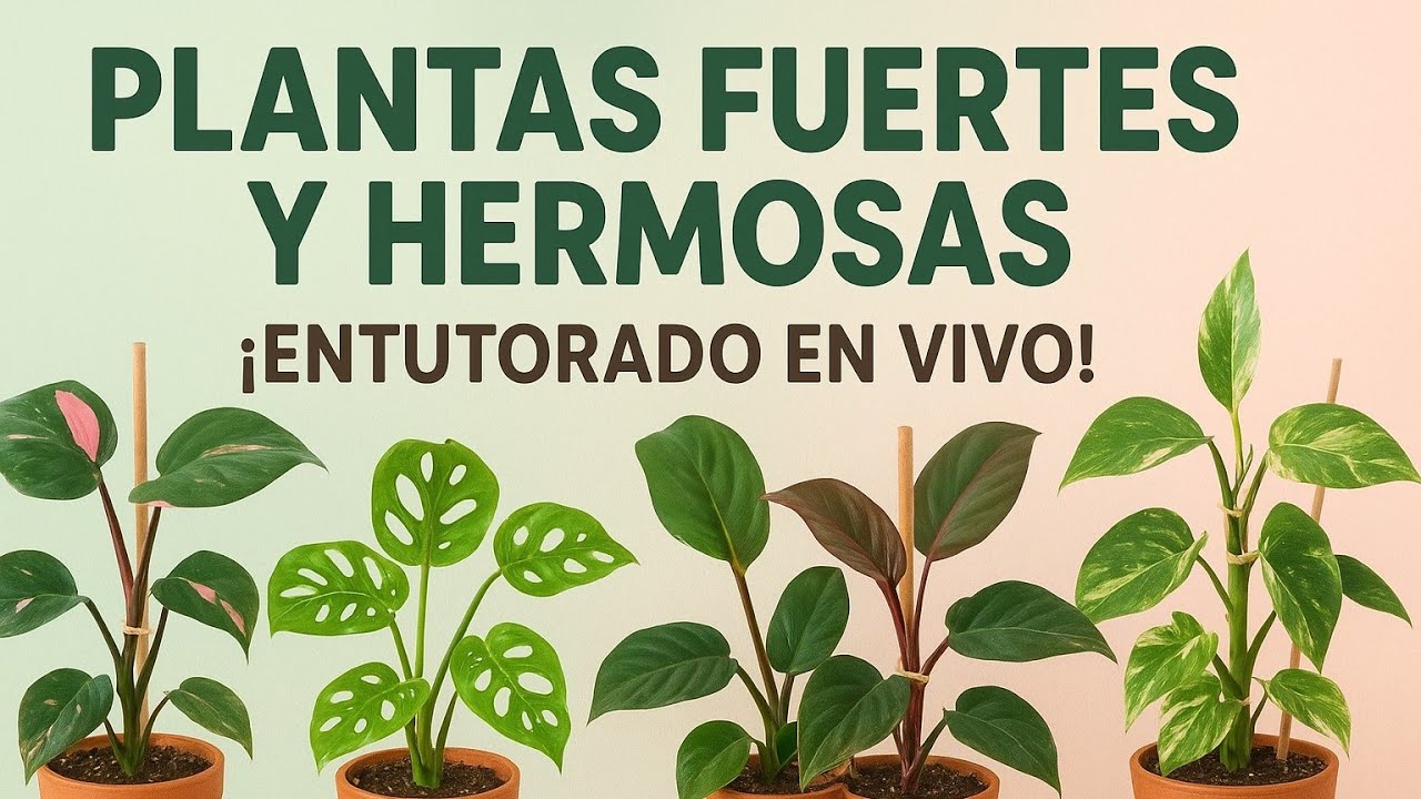 Plantas fuertes y hermosas: ¡entutorado en vivo!🌿