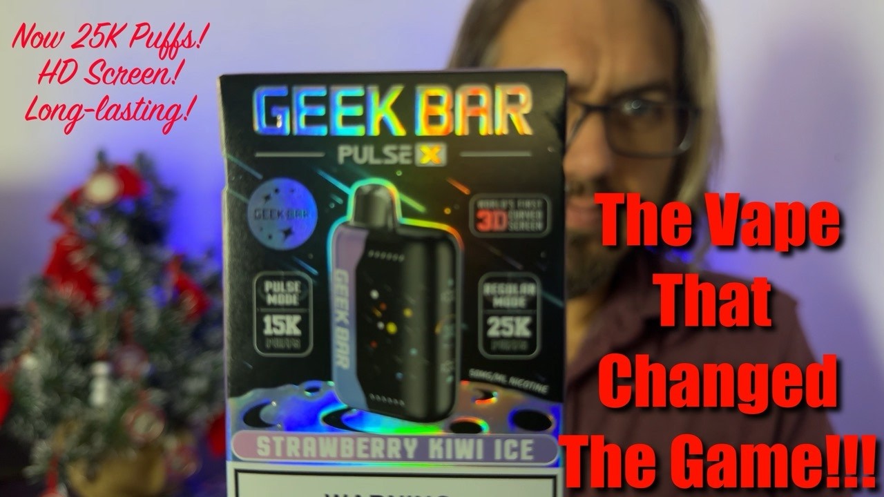 Geekbar Pulse X! Kiwi Strawberry Ice 25,000 25k Puff Vape Review!