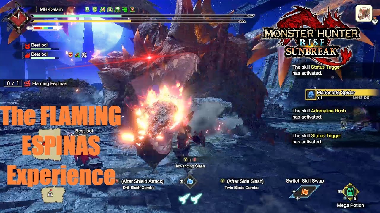 Monster Hunter Rise Sunbreak: The FLAMING ESPINAS Experience