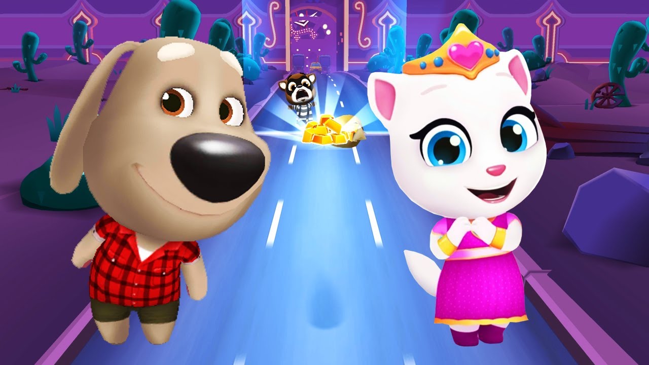Talking Tom Gold Run Full Screen – Princess Angela Vs Talking Ben