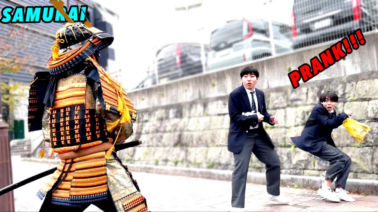 SAMURAI Mannequin PRANK in JAPAN#31 funniest reactions. SAMURAI fan.#prank #funny