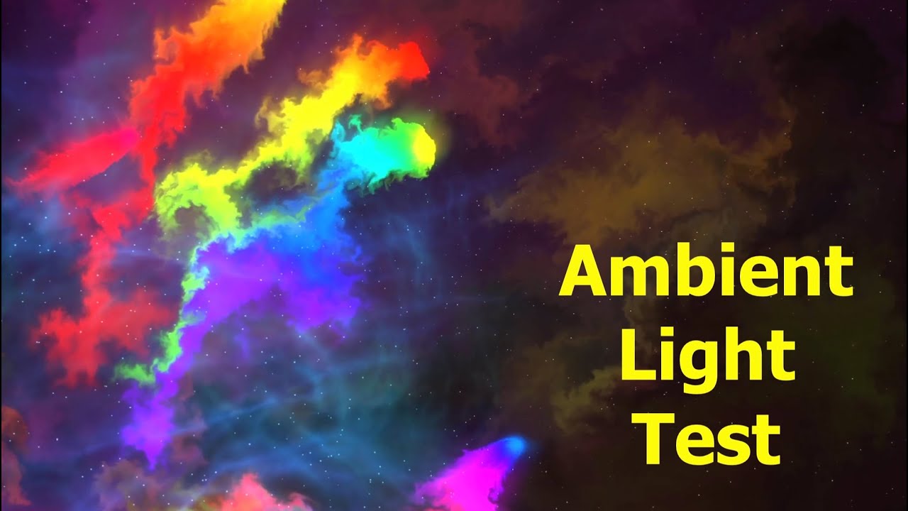 Ambient TV Backlight Test Video -  For Philips Hue, Govee Immersion