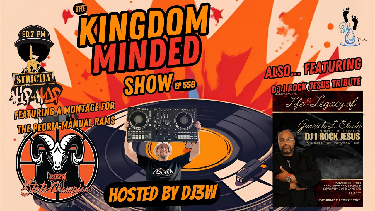 DJ3W recording Ep 547 of the Kingdom Minded Show #ChristianHipHop #RadioShow #Live4Hisglory