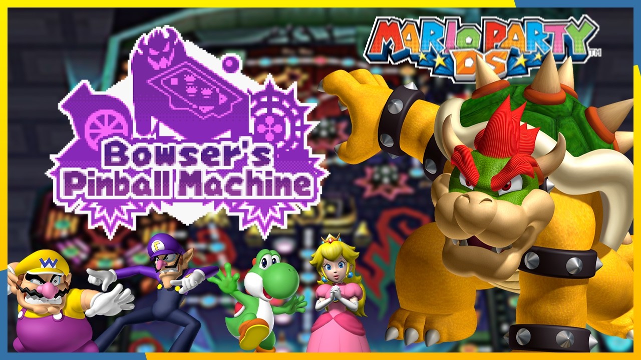 Bower's Pinball Machine | Mario Party DS 4 Players LIVE