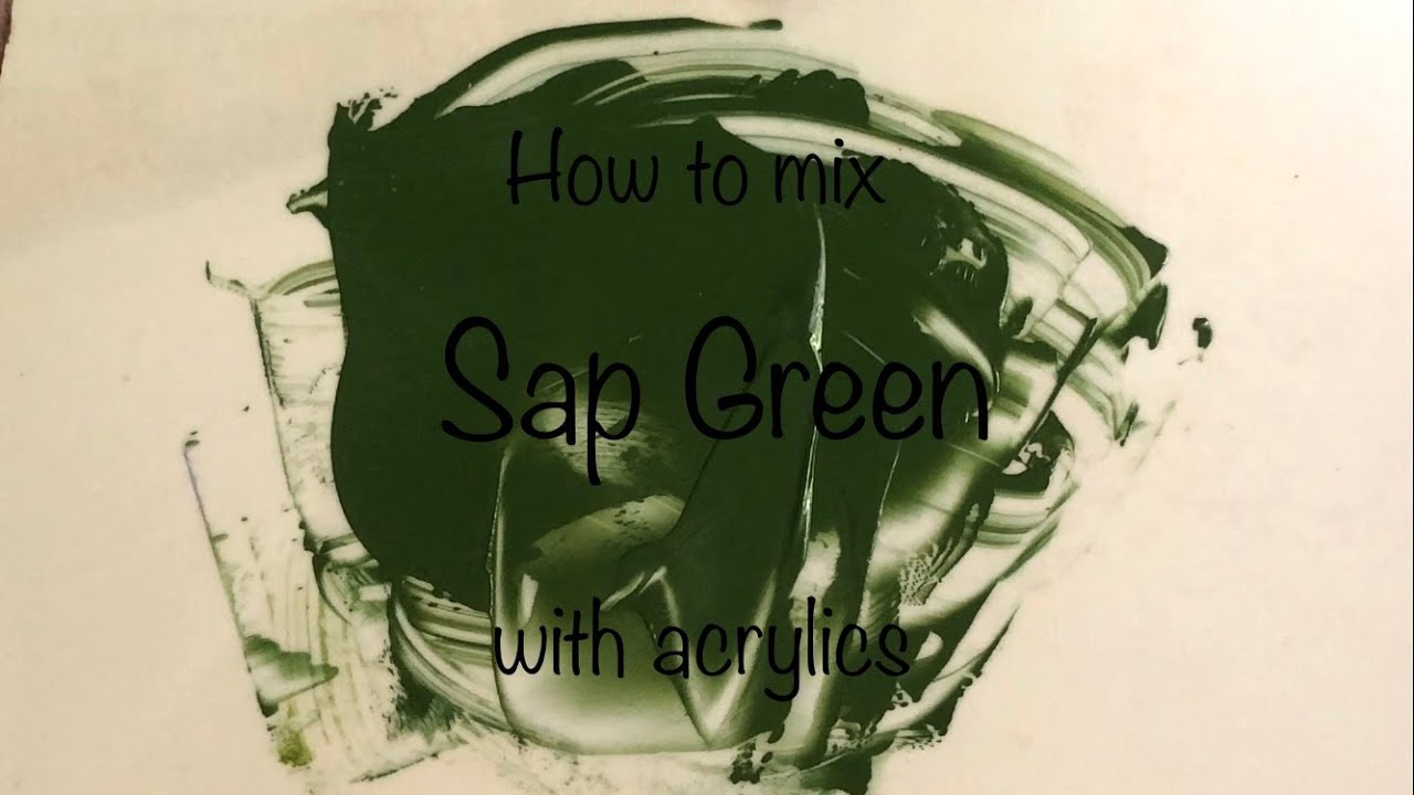 How To Make Sap Green Color | Acrylics | ASMR | Color Mixing #38