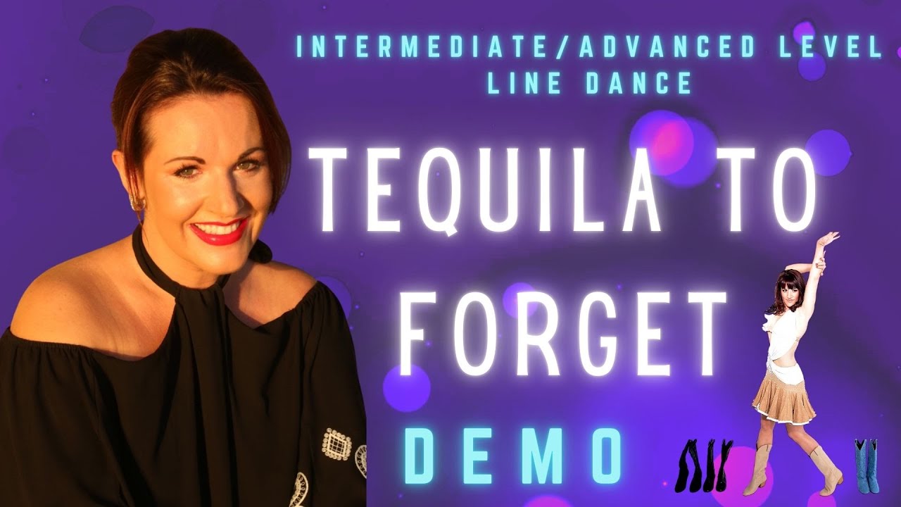 TEQUILA TO FORGET line dance demo, choreography by Rachael McEnaney-White