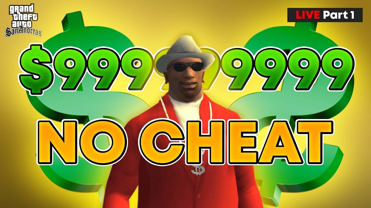 Aku Mencoba Mendapatkan $999999999 di GTA San Andreas TANPA CHEAT ! (Part 1)