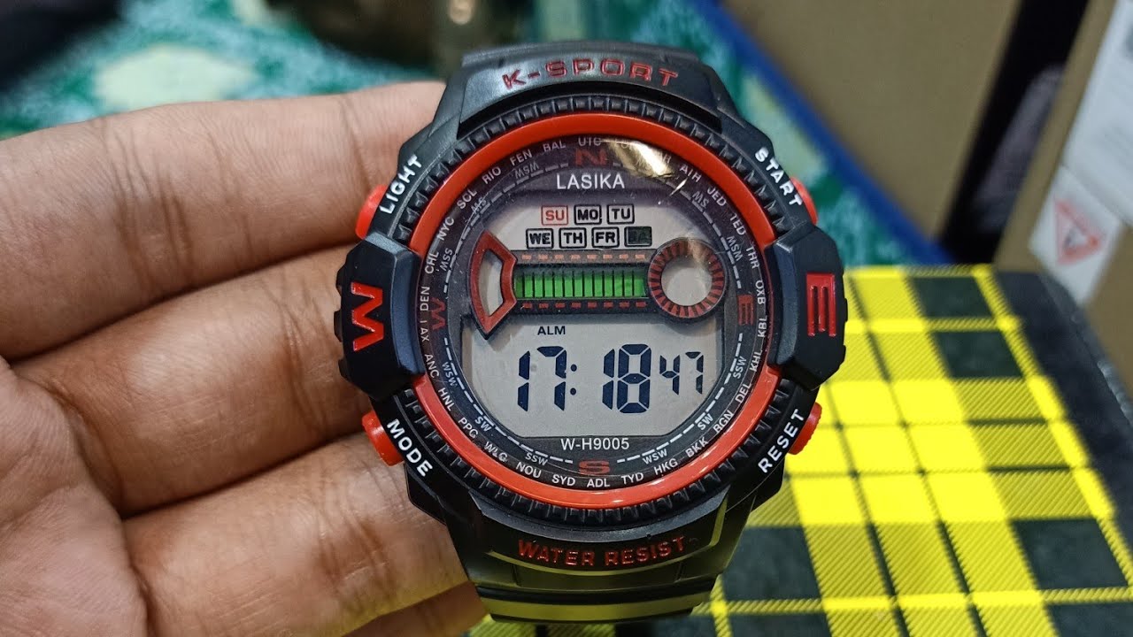 Setting jam tangan digital lasika / k-sport