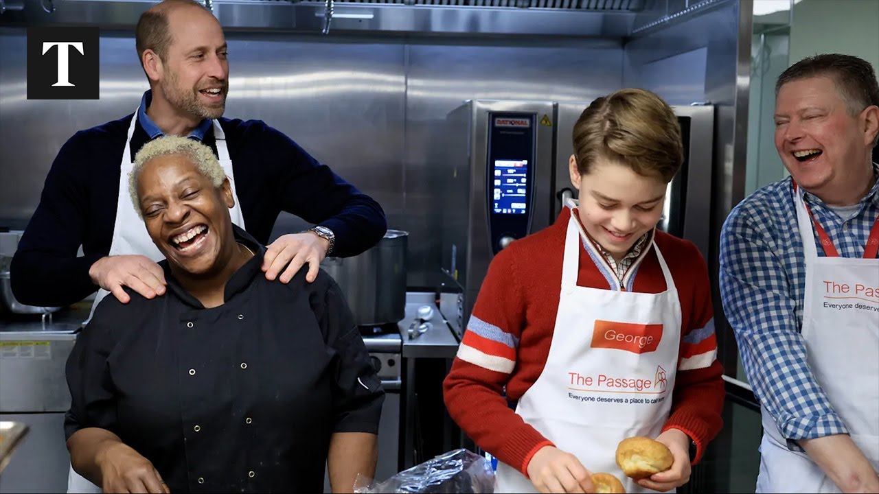 Prince William And George Channel Diana On Homeless Shelter Visit