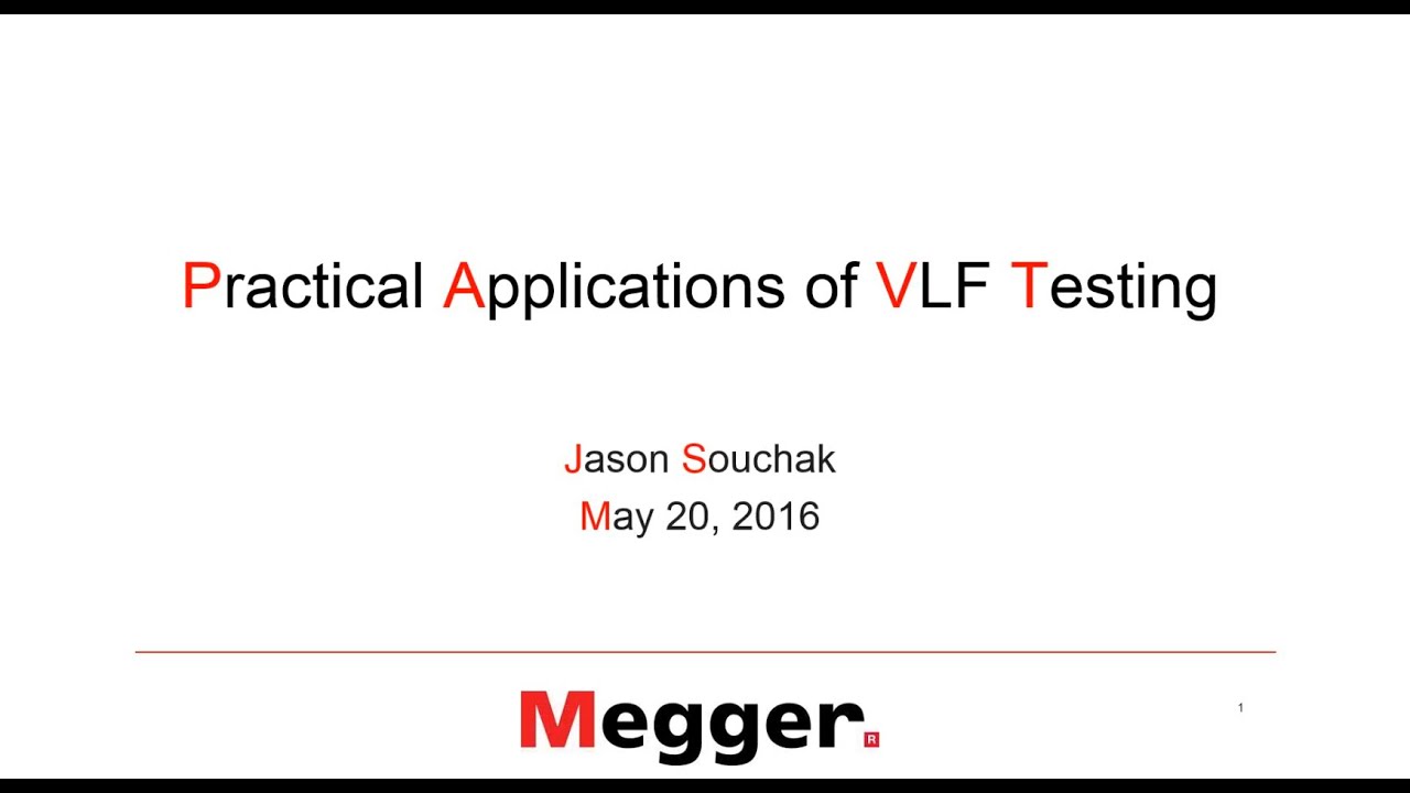 Practical Applications of Very Low Frequency (VLF) Testing