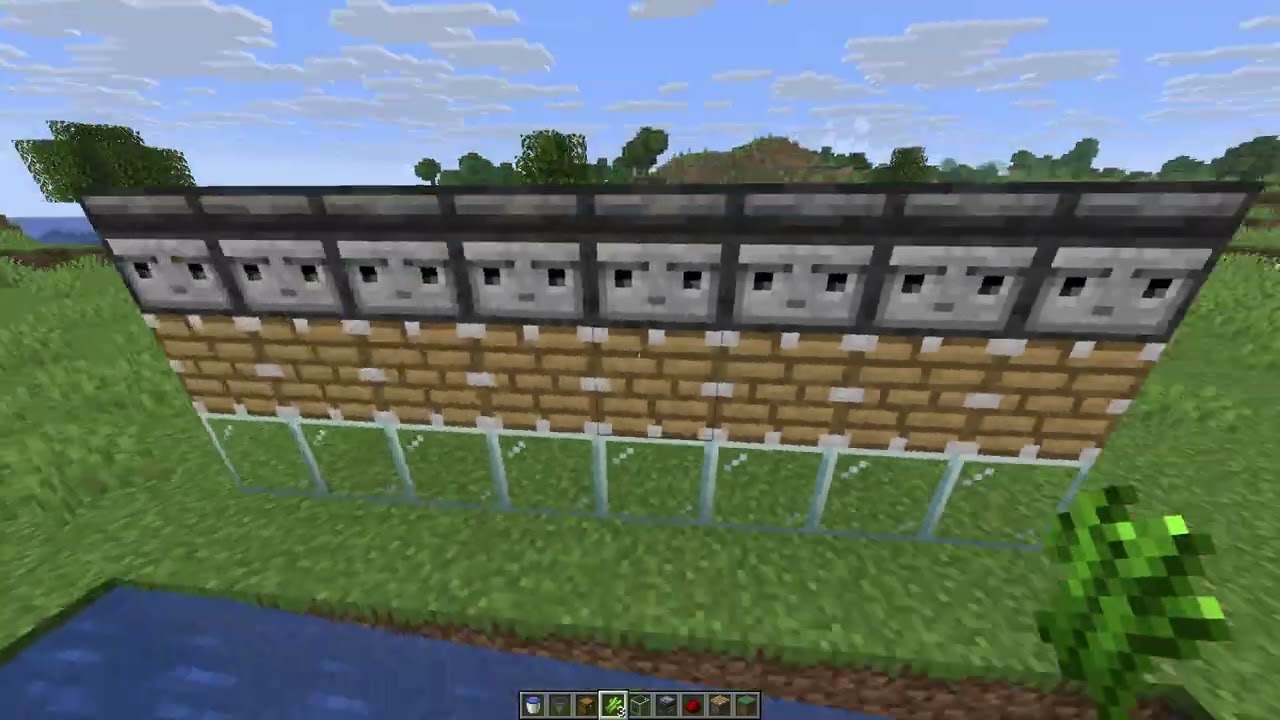 самая простая автоферма тросника в minecraft