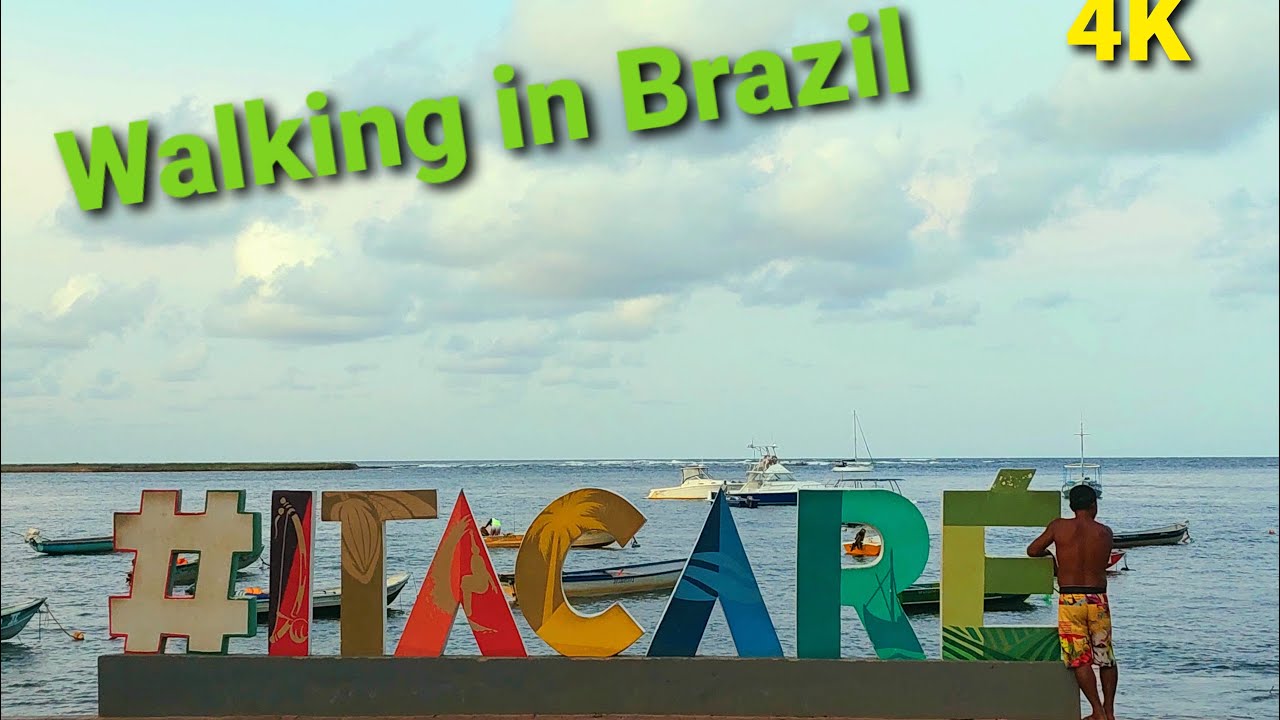 【4K】Walking in the city - Itacaré - Bahia /Brazil ep.016