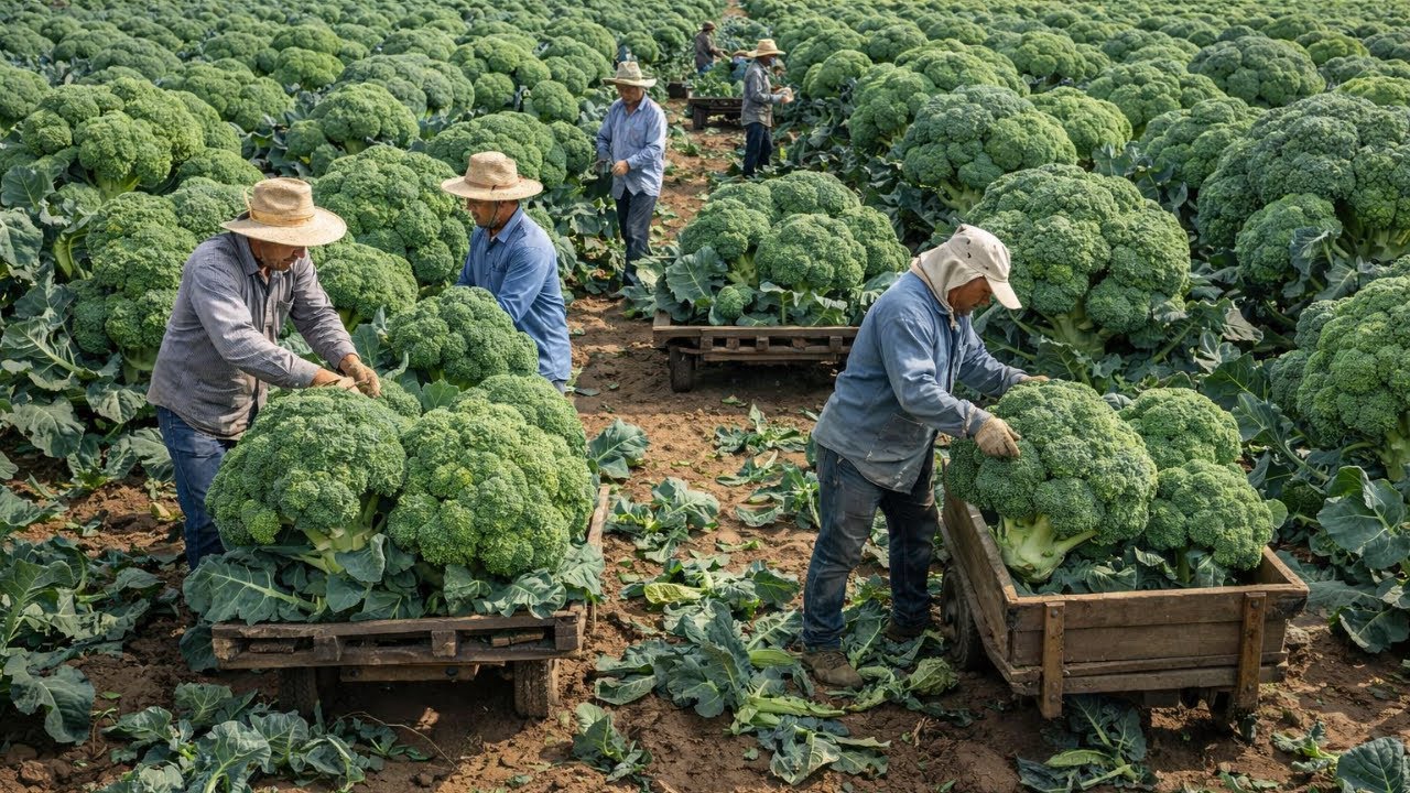 The process of growing cauliflower from barren deserts to family meals (the entire process)