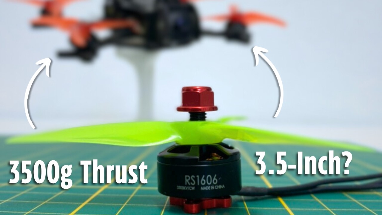 AOS 3.5 EMAX RS1606 3300KV Motor Swap — Props, Weight & Flight Feel
