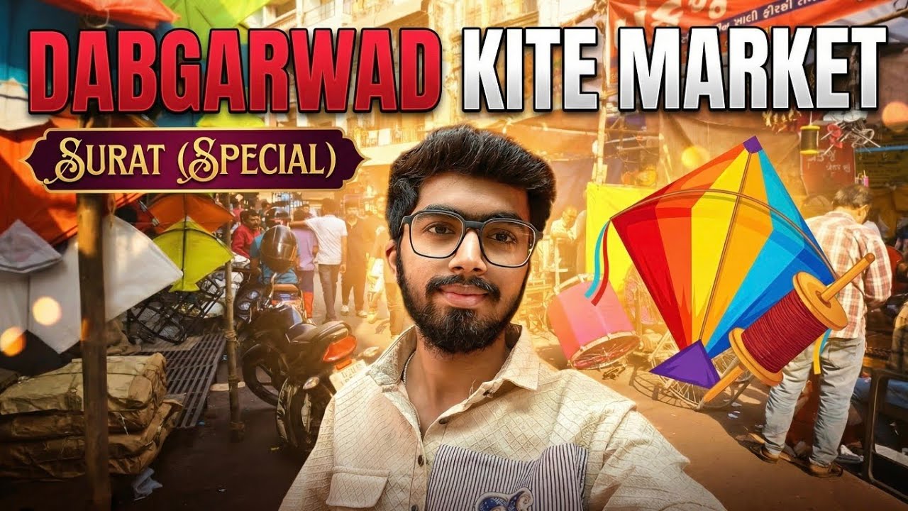 Dabgarwad Surat Kite Manja Market Vlog |Special 2026 🪁#makarsankranti #uttrayan #kite #patang #2026 