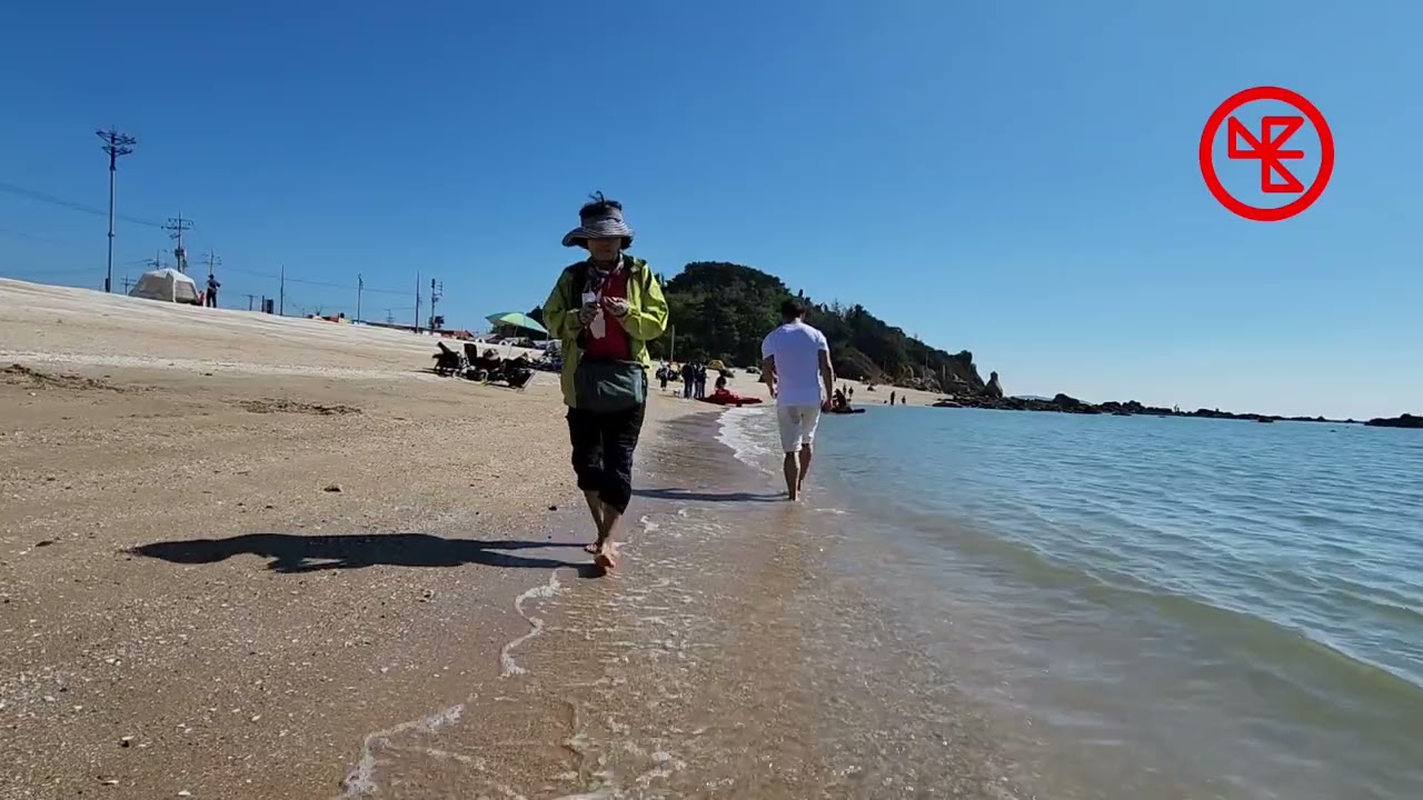 Travel around South Korea Ep.4 : seonnyeobawae Beach,  eurwangni Beach, wangsan Beach