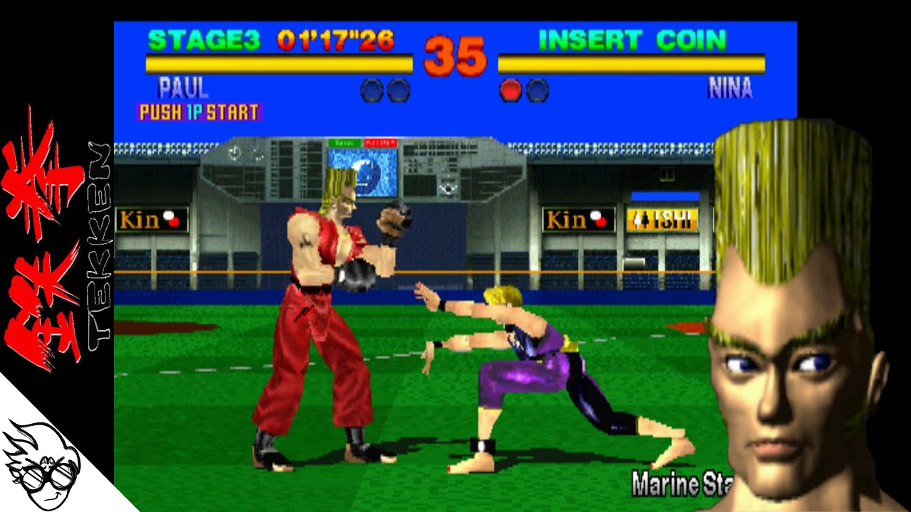 Tekken (Arcade 1994) - Paul Phoenix [Playthrough/Longplay]