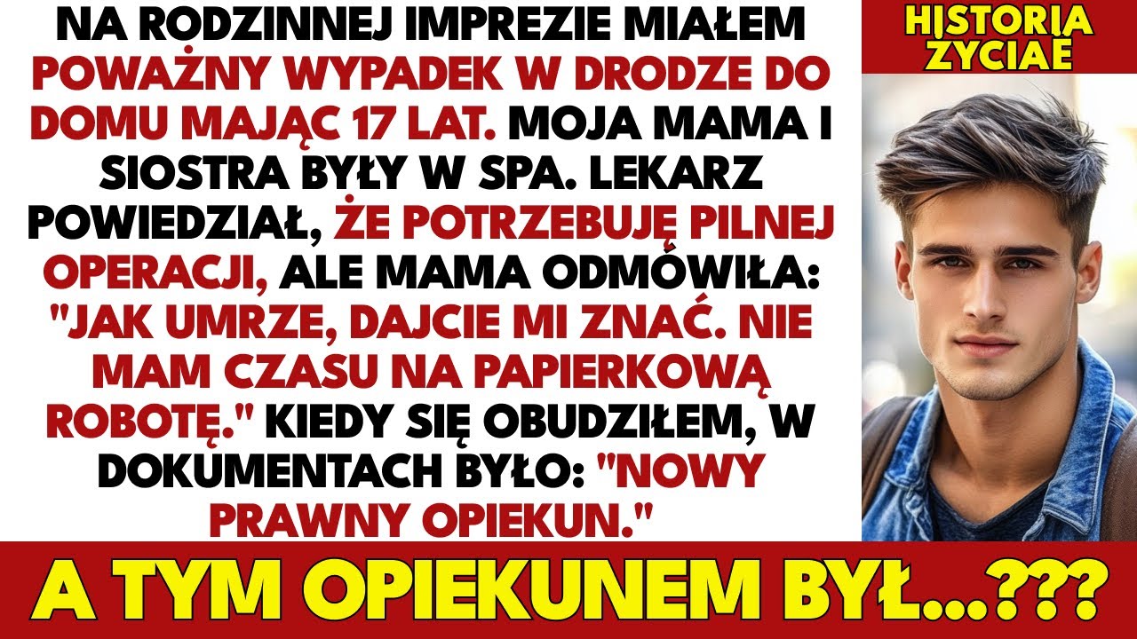Miałem 17 lat i wypadek na imprezie. Mama odmówiła operacji i podpisała 