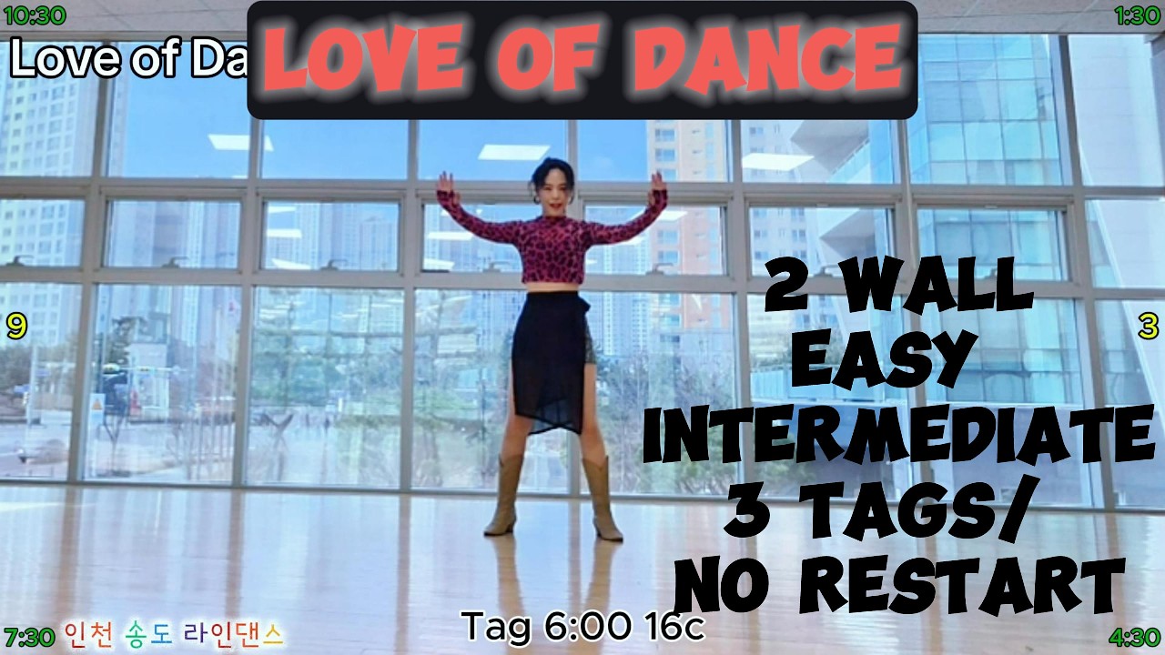 Love of Dance Demo/ 러브오브댄스 라인댄스/ Easy Intermediate/ 송도 라인댄스/ 인천 라인댄스/ Keep On Dancin'