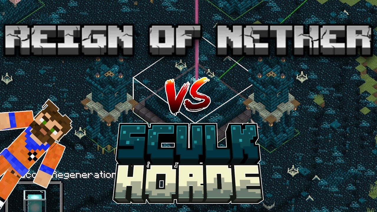 How Long can you Survive Against the Sculk Horde Infection with Reign of Nether