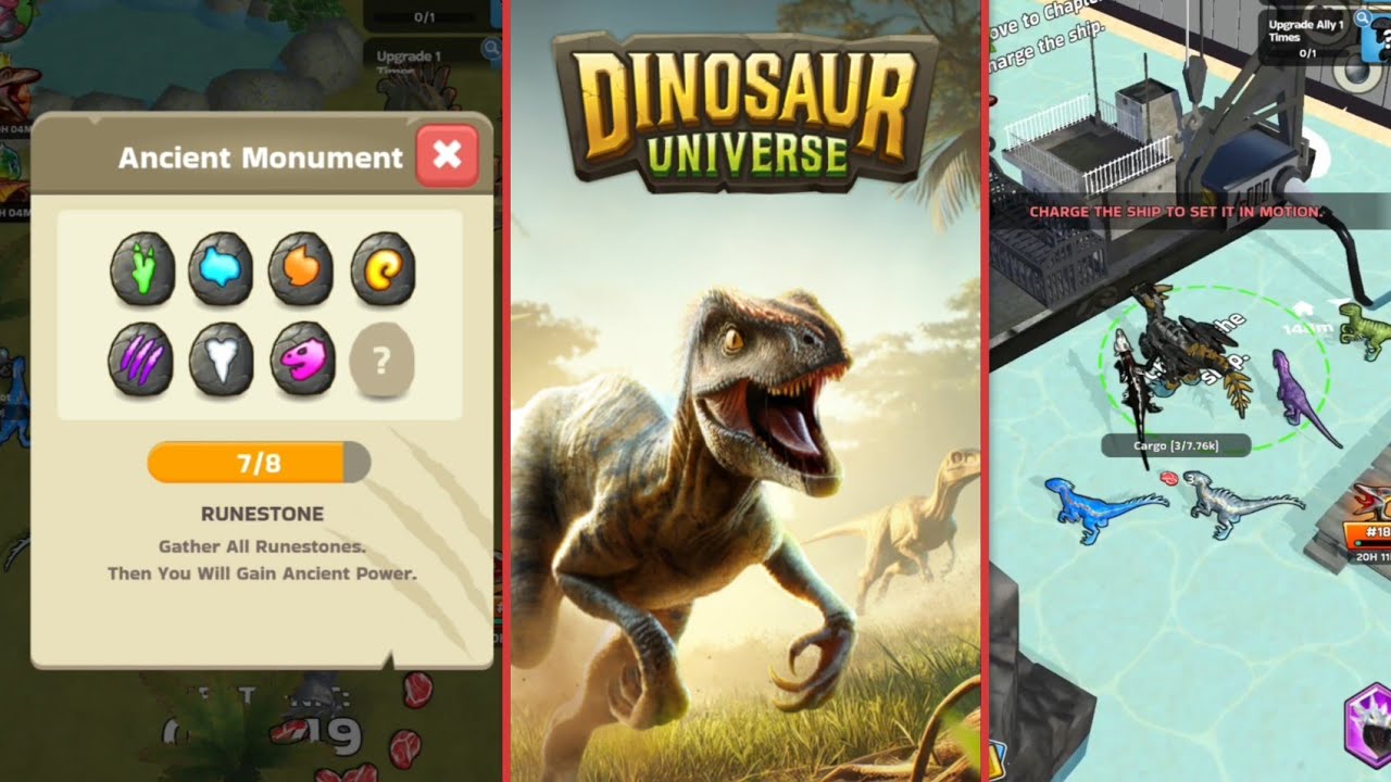Dinosaur Universe Runestone # 8 And How to Find Charge for the ship and Chapter 2 Unlocked