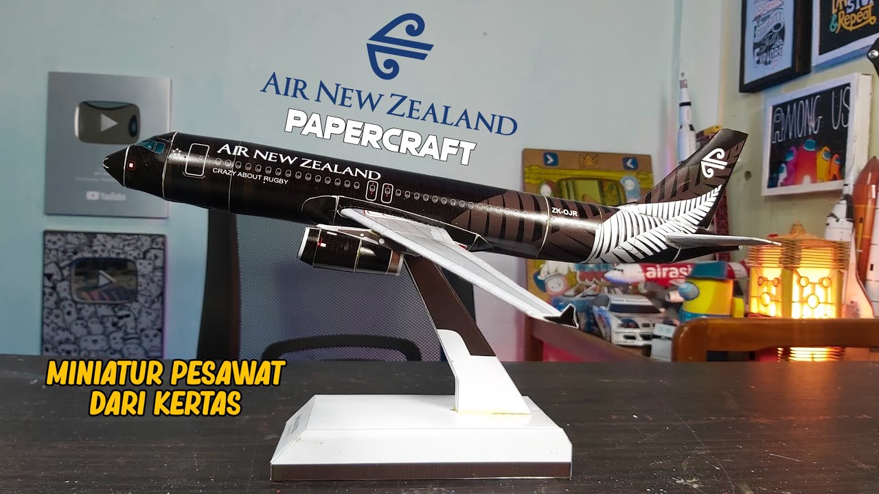 Air New Zealand Airbus A320 Papercraft