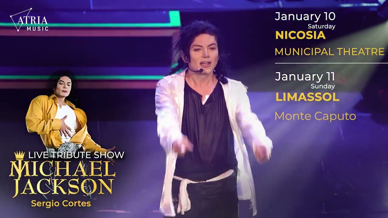 Michael Jackson Live Tribute Show by Sergio Cortes in Cyprus, January 10-11,  2026