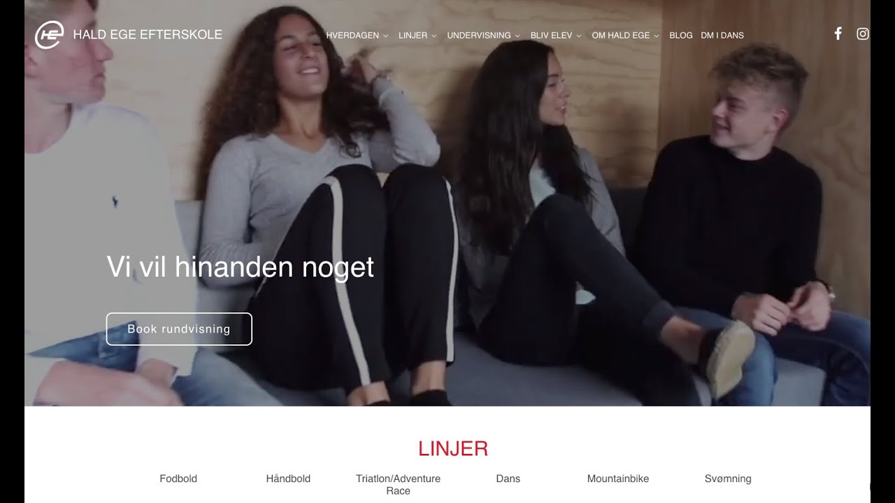 Rundvisning på Hald Ege Efterskole