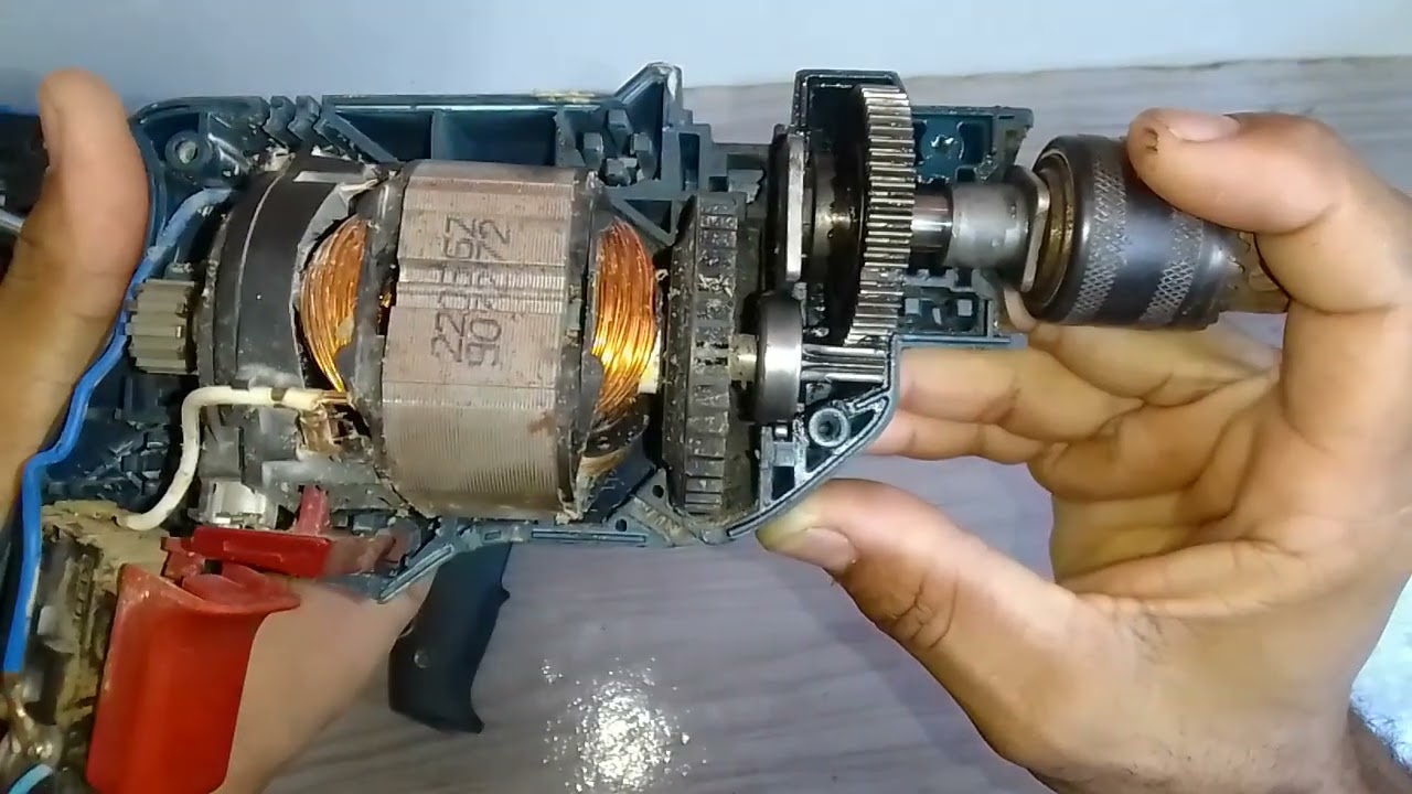 Furadeira bosch gsb 450 re, furadeira bosch 450w, parou de funcionar encontrando defeito