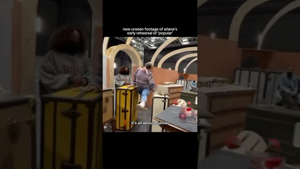 new unseen footage of early wicked rehearsal for &lsquo;popular&rsquo; #arianagrande #cynthiaerivo #wicked