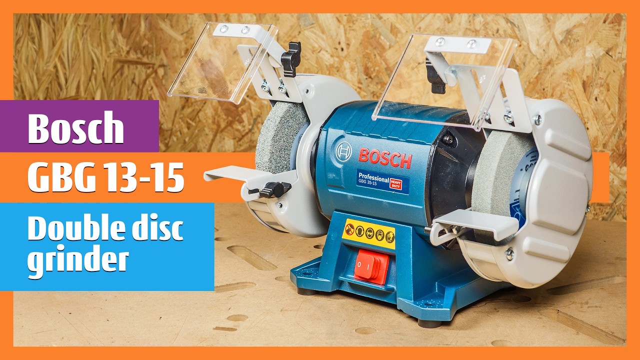 Bosch GBG 35-15 PRO HEAVY DUTY Double Disc Grinder maintenance-free induction motor 350W #boschtools