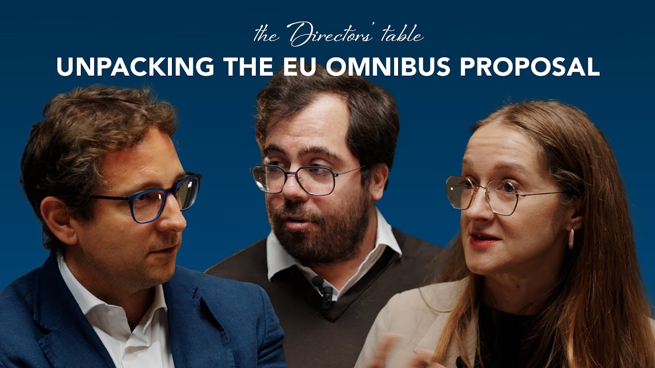 The Directors' table - Unpacking the EU Omnibus proposal