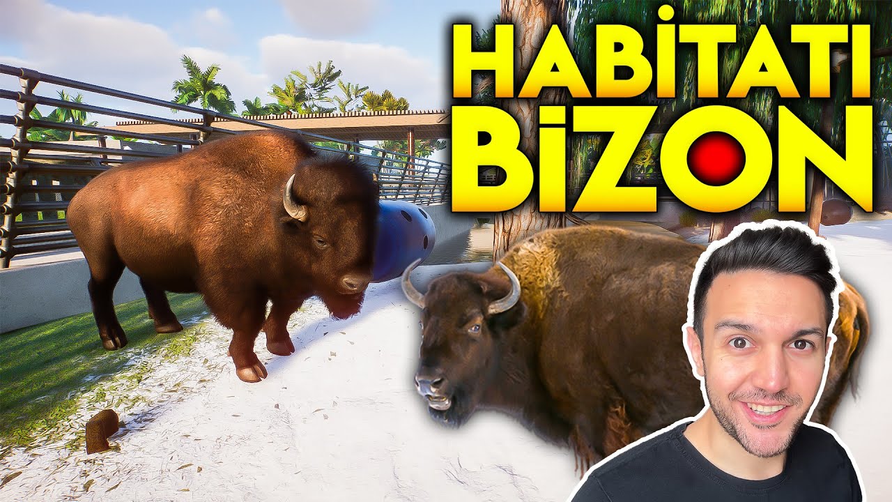 🦌 Albino Bizon Habitatı 3500 Kredi 💰 | Planet Zoo Türkçe #20
