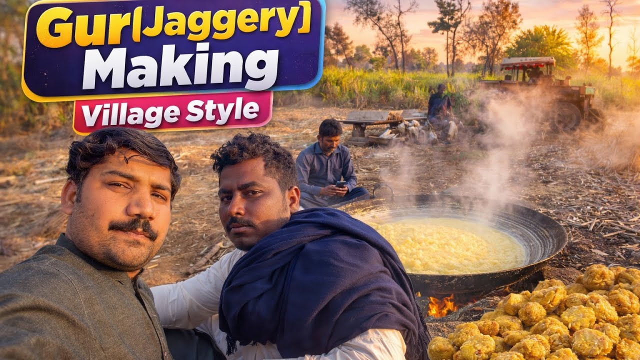 Beautiful nature with rural life Video | Complete Process of Jaggery Making 