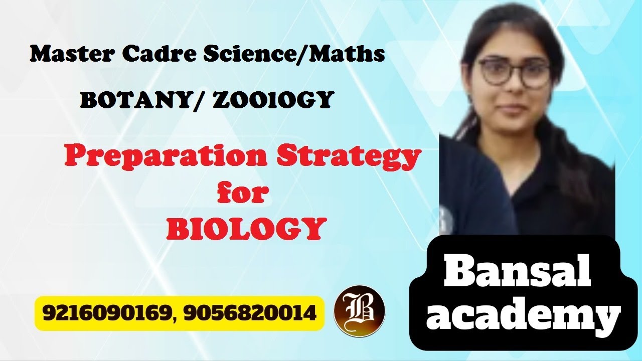 Preparation Strategy for Master Cadre Biology | Master Cadre Science Preparation | Bansal Academy