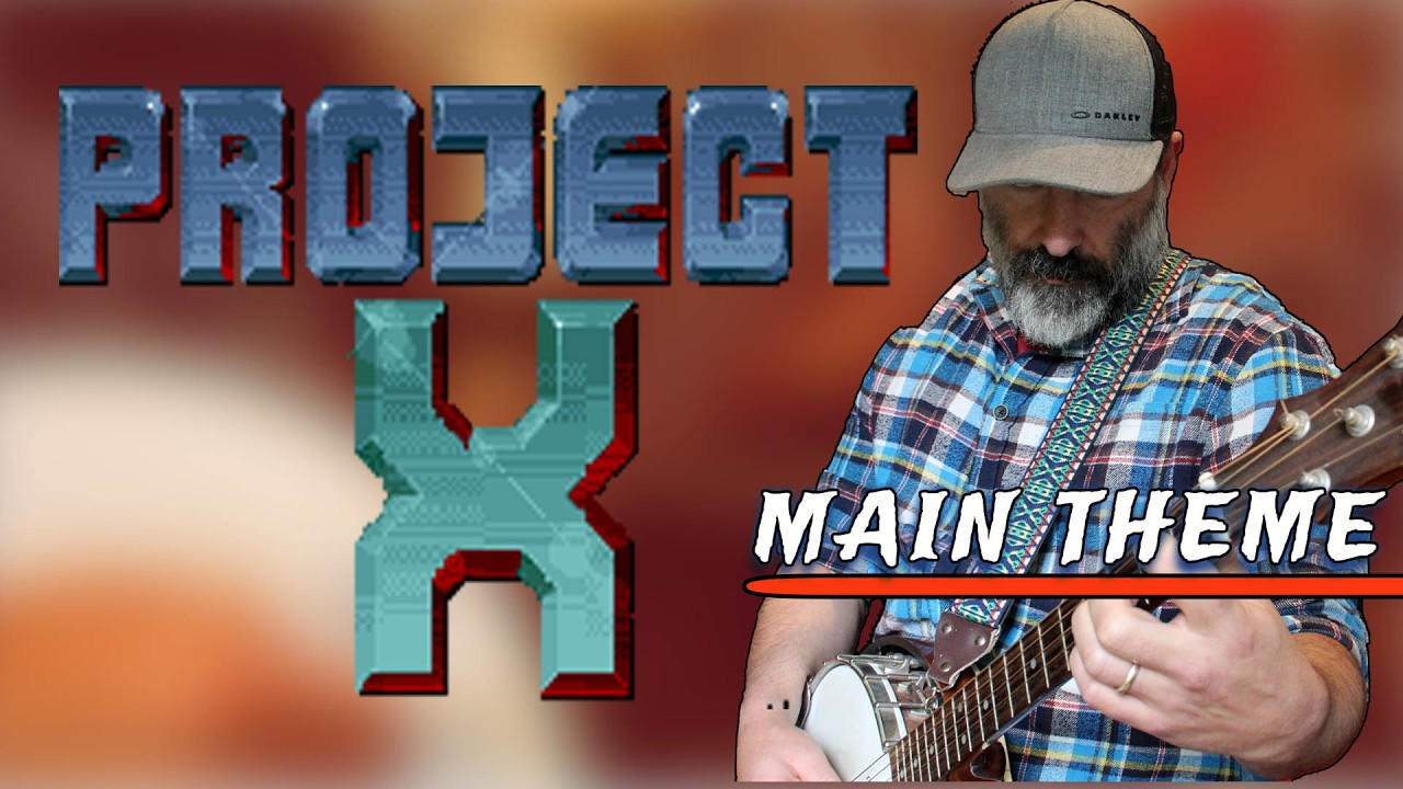 Amiga - Project X - Main Theme on acoustic instruments (banjo, mandolin, accordion, ubass..)