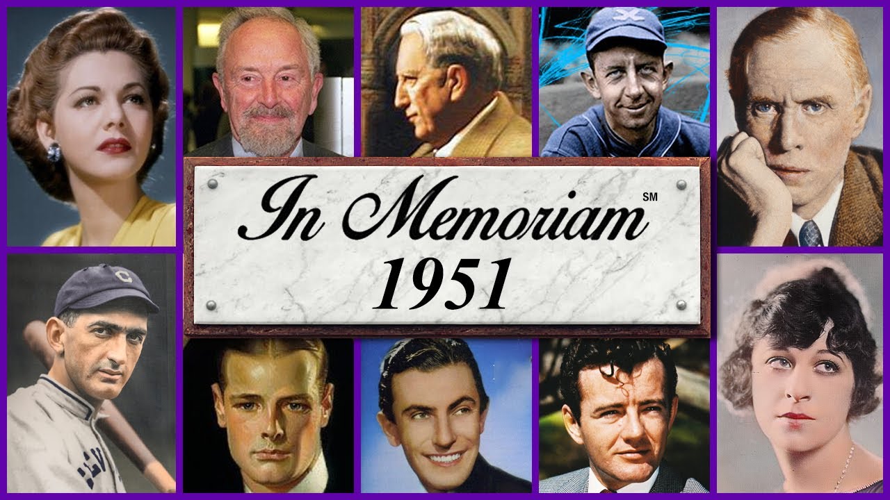 In Memoriam 1951: Znane twarze, kt&oacute;re straciliśmy w 1951 roku