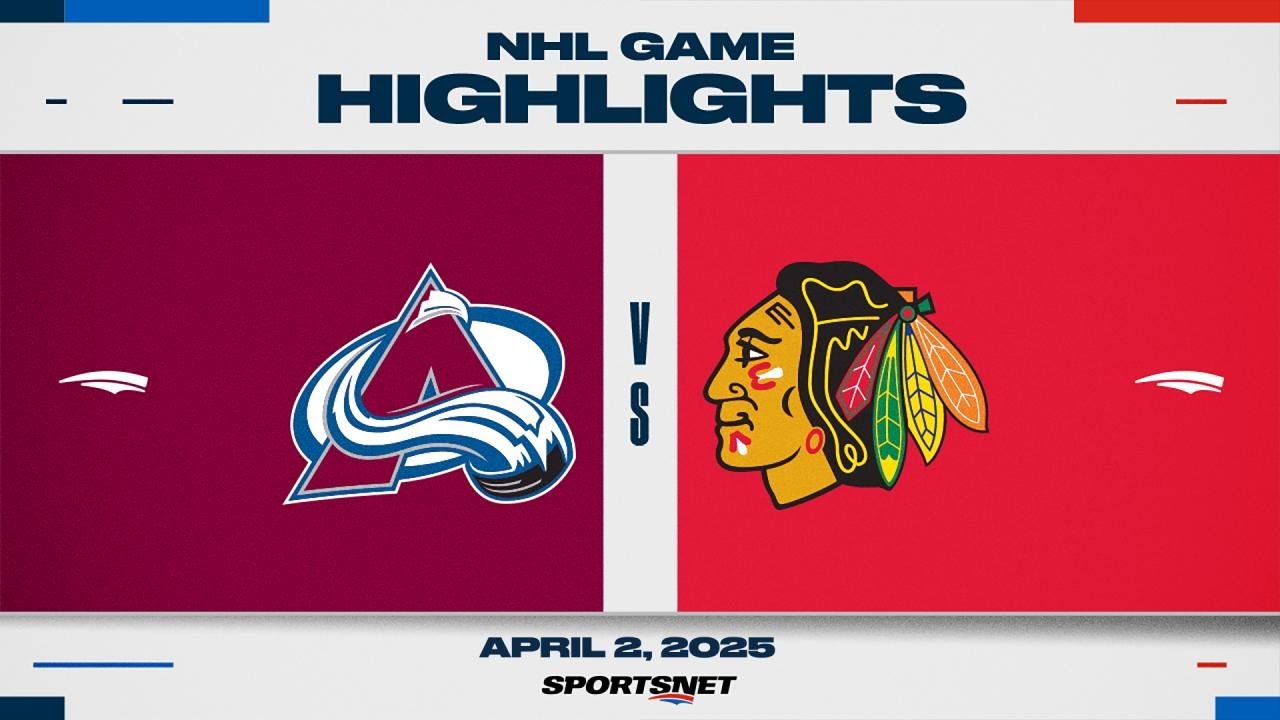 NHL Highlights | Avalanche vs. Blackhawks - April 2, 2025