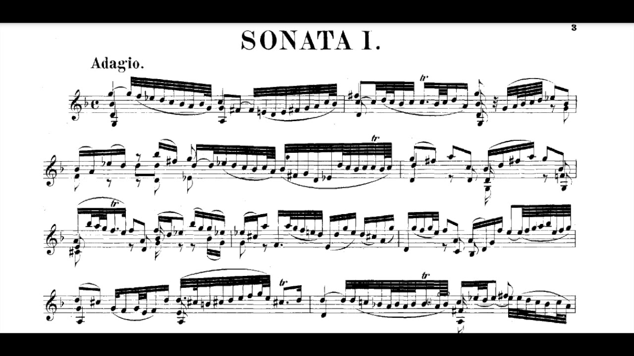 Bach: Adagio in G Minor, BWV 1001 (Harpsichord)