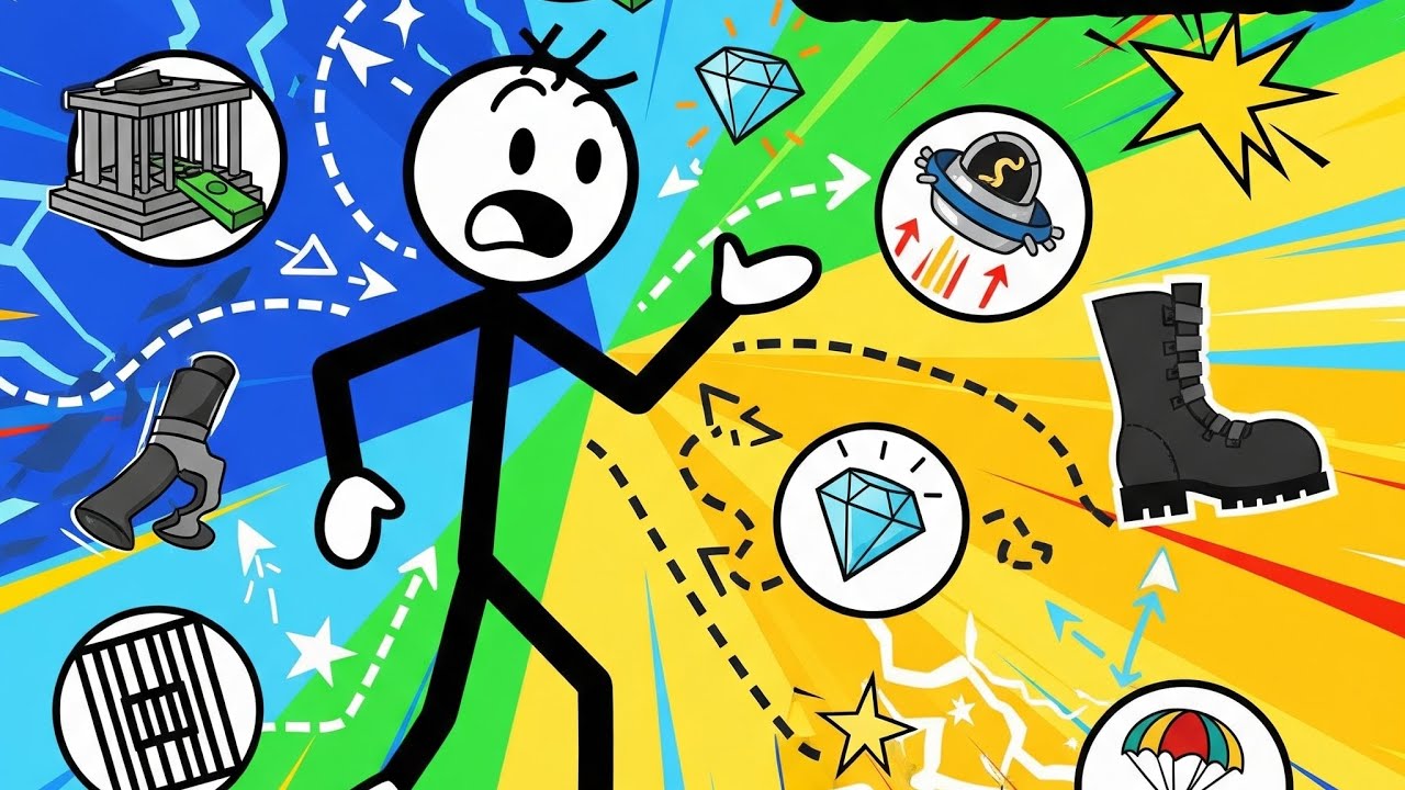 The Henry Stickman Collection: Full Gameplay - All Paths & Every Fail! 🚀🎮